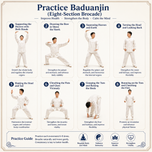 Baduanjin Qigong: 3-Level English Guided Audio
